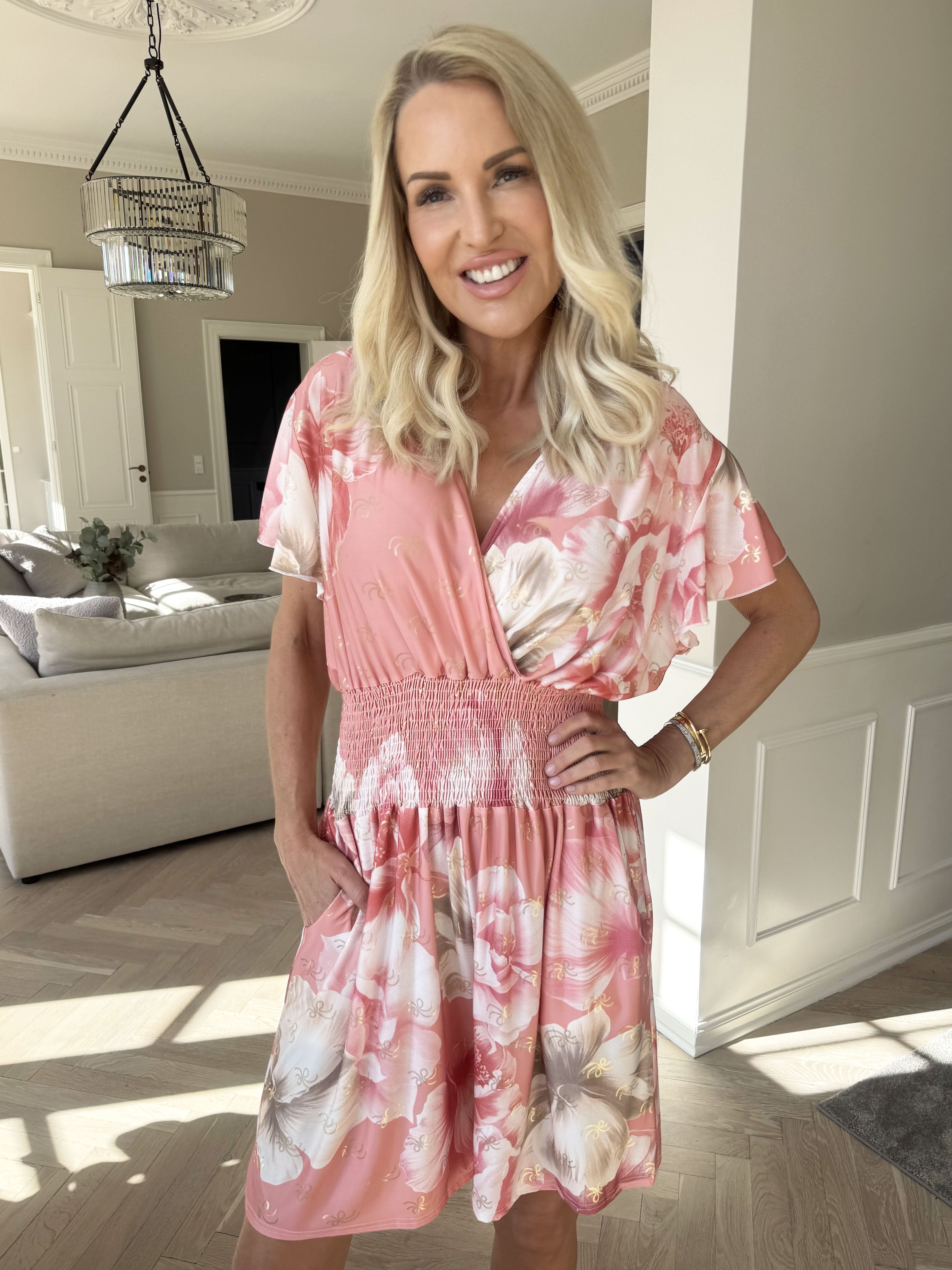 Pams Peony Playsuit - Jumpsuit med resår och blommigt tryck